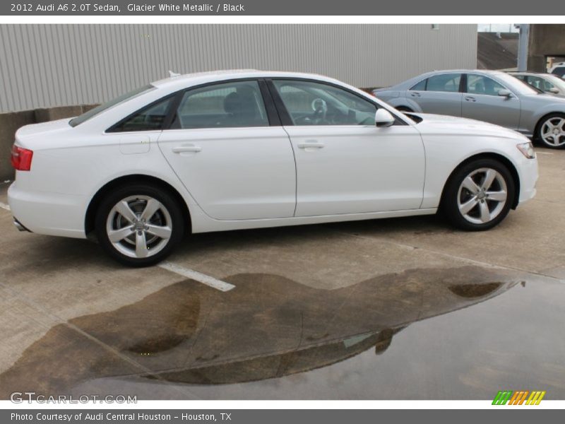 Glacier White Metallic / Black 2012 Audi A6 2.0T Sedan