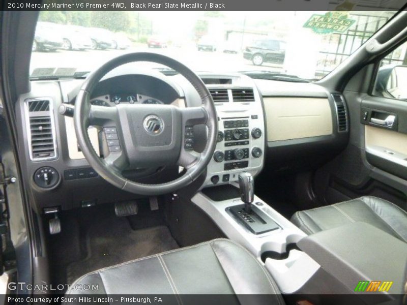 Black Pearl Slate Metallic / Black 2010 Mercury Mariner V6 Premier 4WD