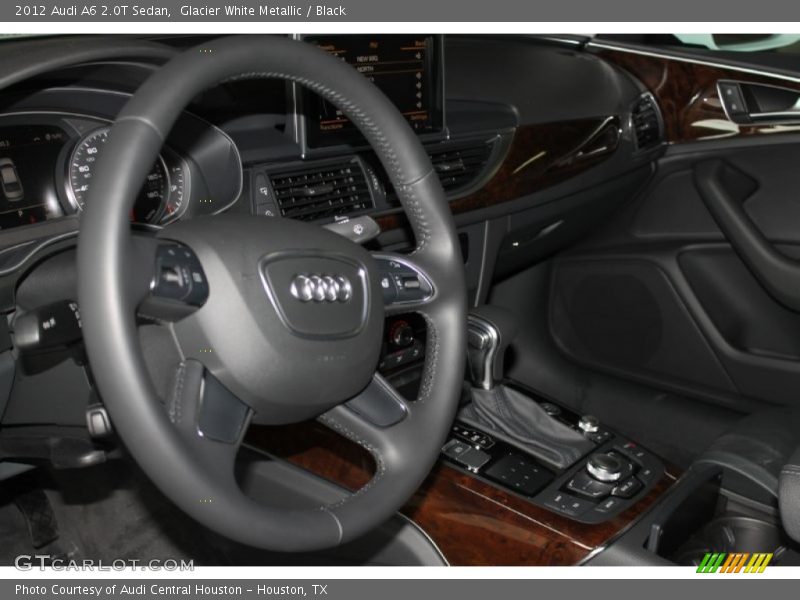 Glacier White Metallic / Black 2012 Audi A6 2.0T Sedan