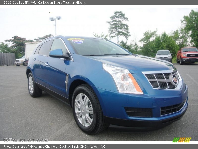 Caribbean Blue / Titanium/Ebony 2010 Cadillac SRX V6