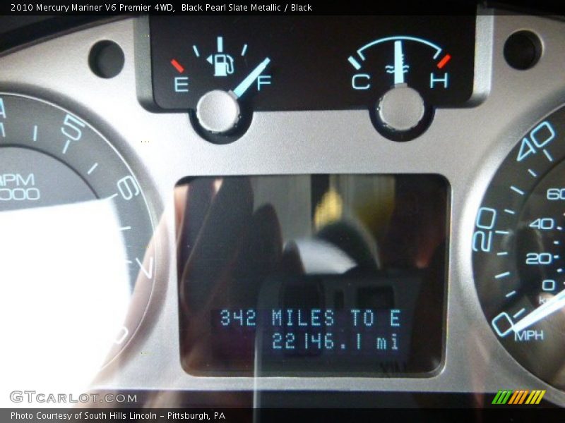 Black Pearl Slate Metallic / Black 2010 Mercury Mariner V6 Premier 4WD