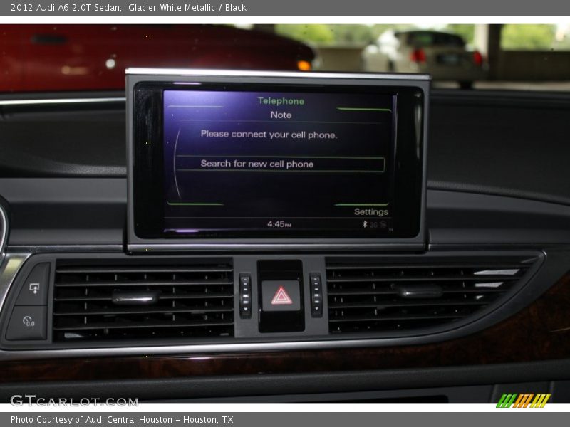 Glacier White Metallic / Black 2012 Audi A6 2.0T Sedan