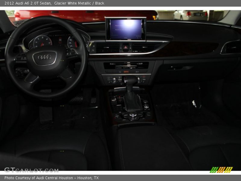 Glacier White Metallic / Black 2012 Audi A6 2.0T Sedan