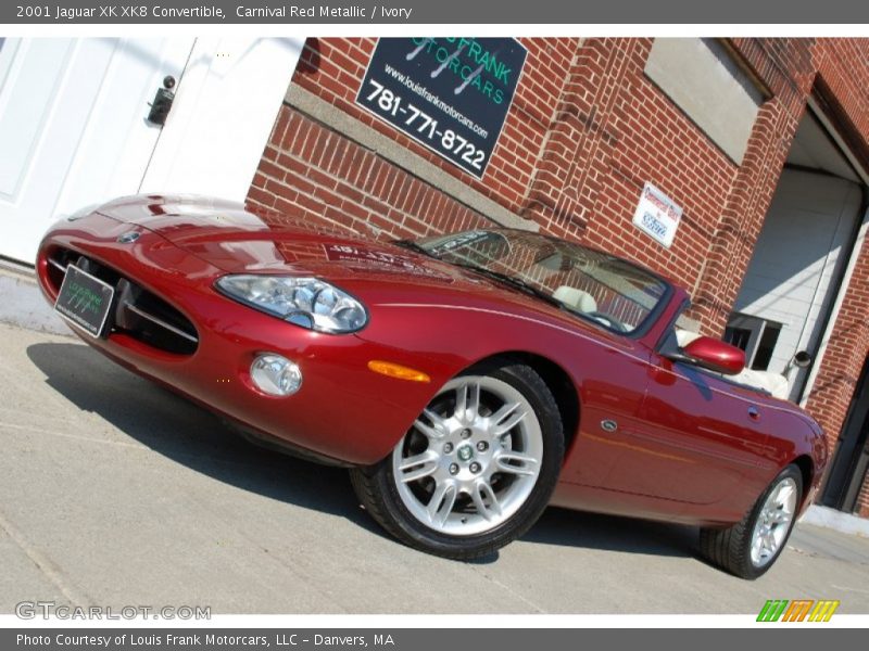 Carnival Red Metallic / Ivory 2001 Jaguar XK XK8 Convertible