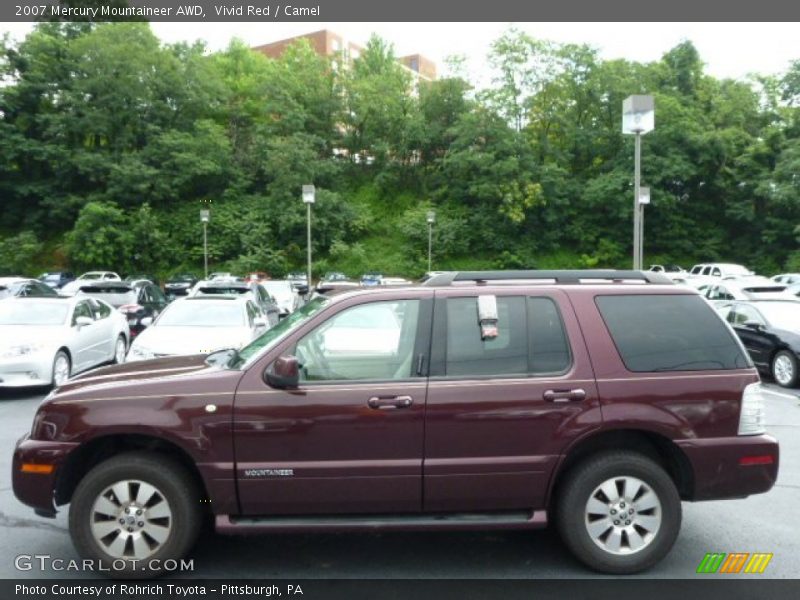 Vivid Red / Camel 2007 Mercury Mountaineer AWD