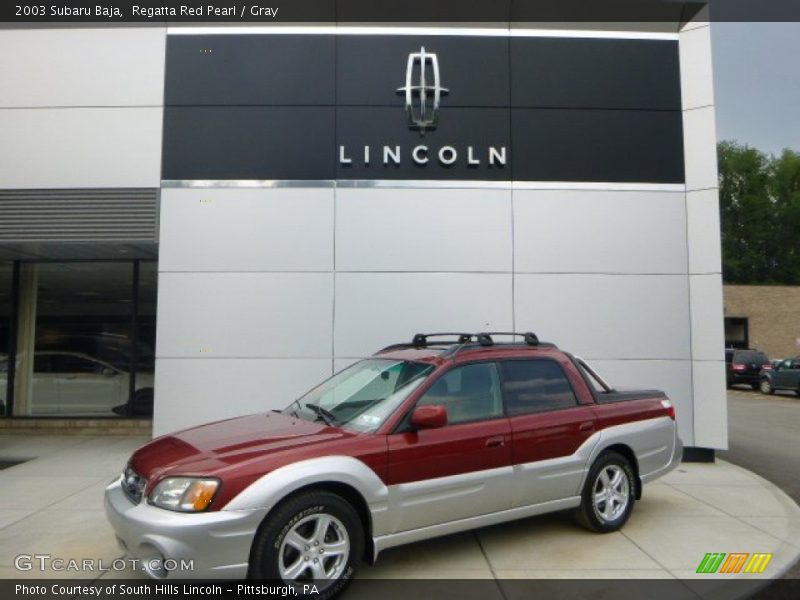 Regatta Red Pearl / Gray 2003 Subaru Baja
