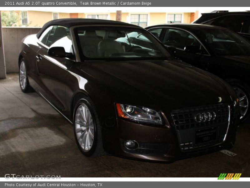 Teak Brown Metallic / Cardamom Beige 2011 Audi A5 2.0T quattro Convertible