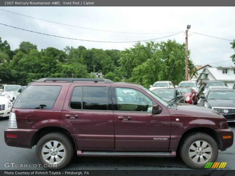 Vivid Red / Camel 2007 Mercury Mountaineer AWD