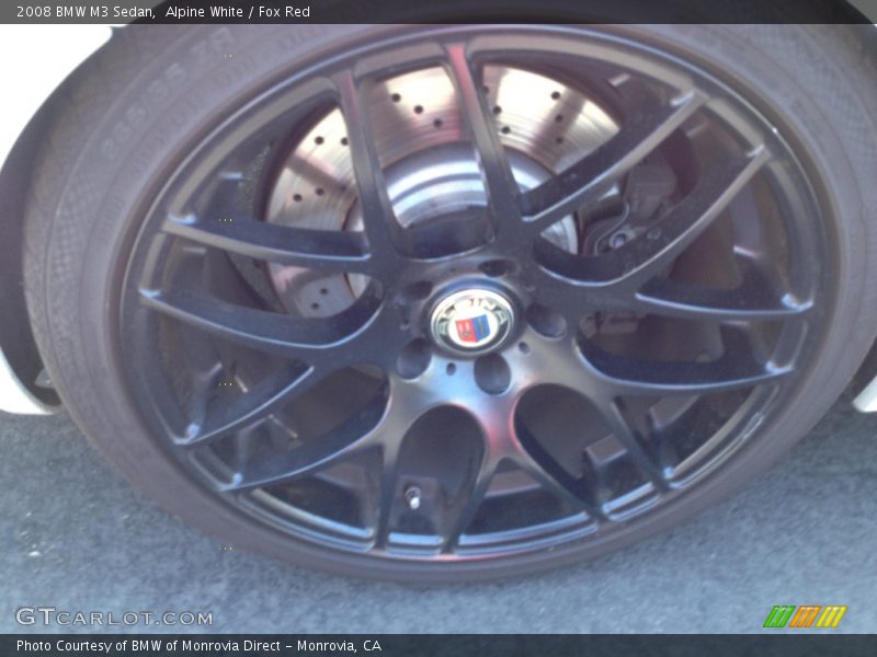 Alpine White / Fox Red 2008 BMW M3 Sedan