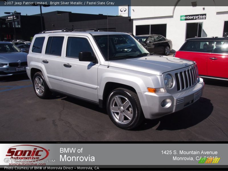 Bright Silver Metallic / Pastel Slate Gray 2007 Jeep Patriot Limited