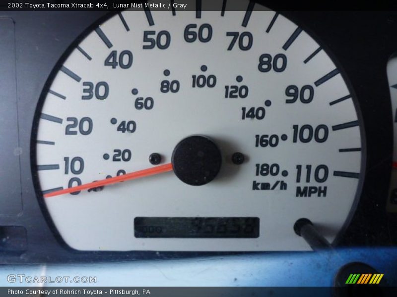 Lunar Mist Metallic / Gray 2002 Toyota Tacoma Xtracab 4x4