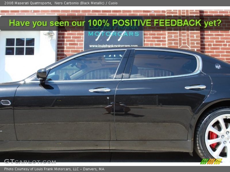 Nero Carbonio (Black Metallic) / Cuoio 2008 Maserati Quattroporte