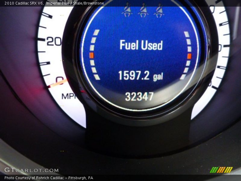 Imperial Blue / Shale/Brownstone 2010 Cadillac SRX V6