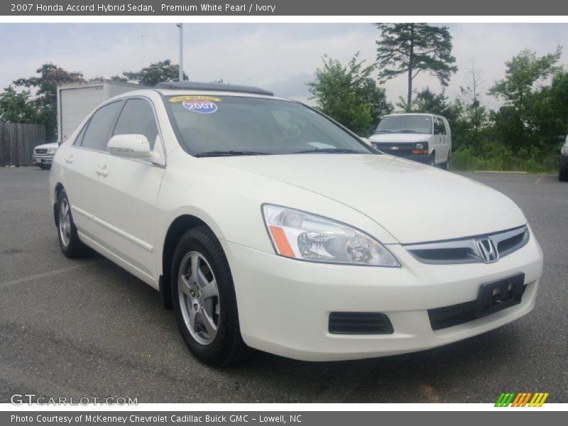 Premium White Pearl / Ivory 2007 Honda Accord Hybrid Sedan