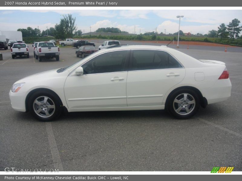 Premium White Pearl / Ivory 2007 Honda Accord Hybrid Sedan