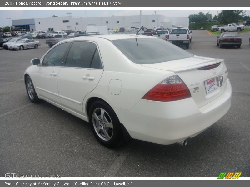 Premium White Pearl / Ivory 2007 Honda Accord Hybrid Sedan