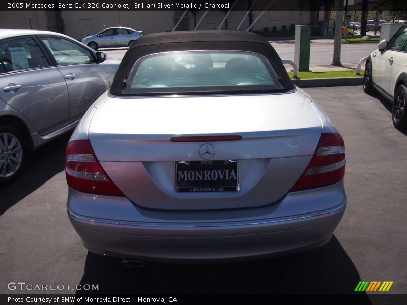 Brilliant Silver Metallic / Charcoal 2005 Mercedes-Benz CLK 320 Cabriolet