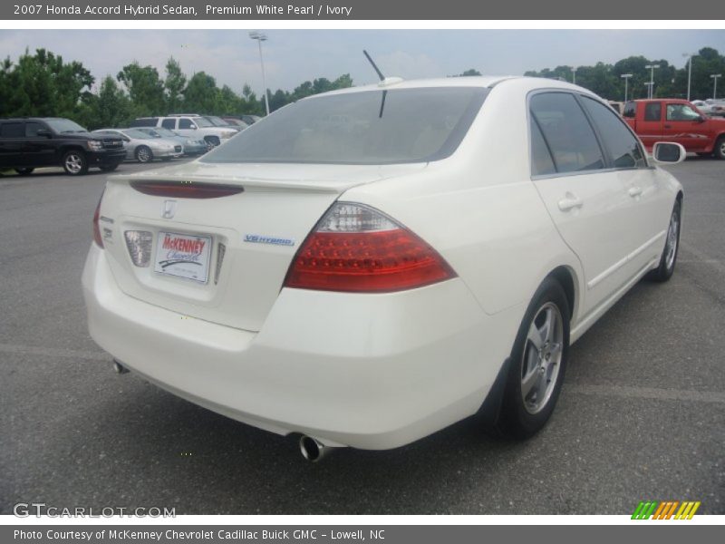 Premium White Pearl / Ivory 2007 Honda Accord Hybrid Sedan