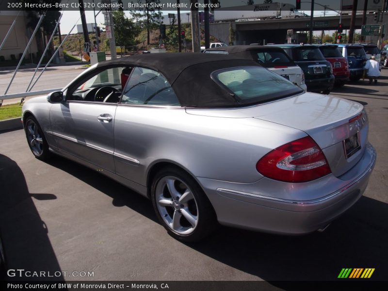 Brilliant Silver Metallic / Charcoal 2005 Mercedes-Benz CLK 320 Cabriolet