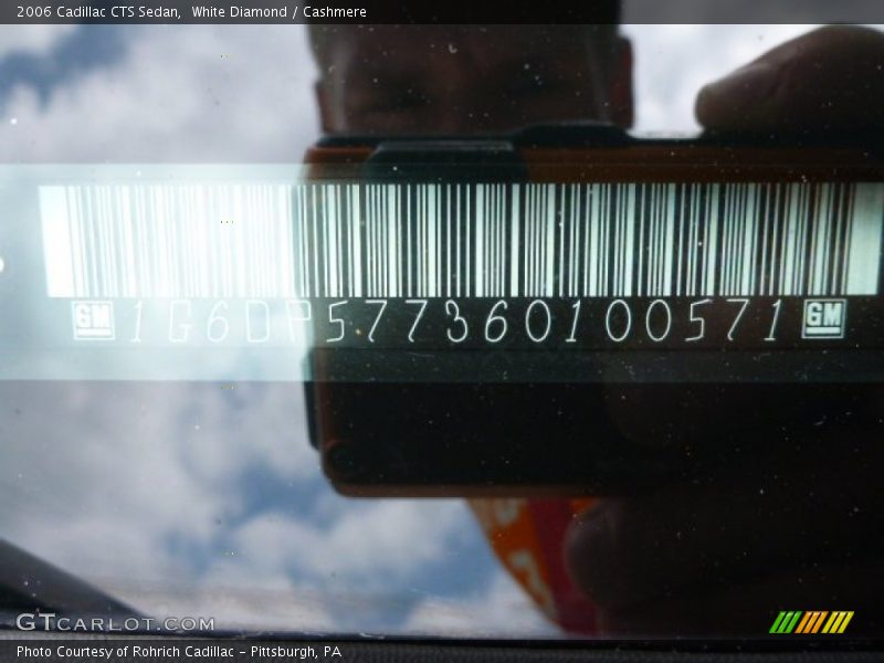 White Diamond / Cashmere 2006 Cadillac CTS Sedan