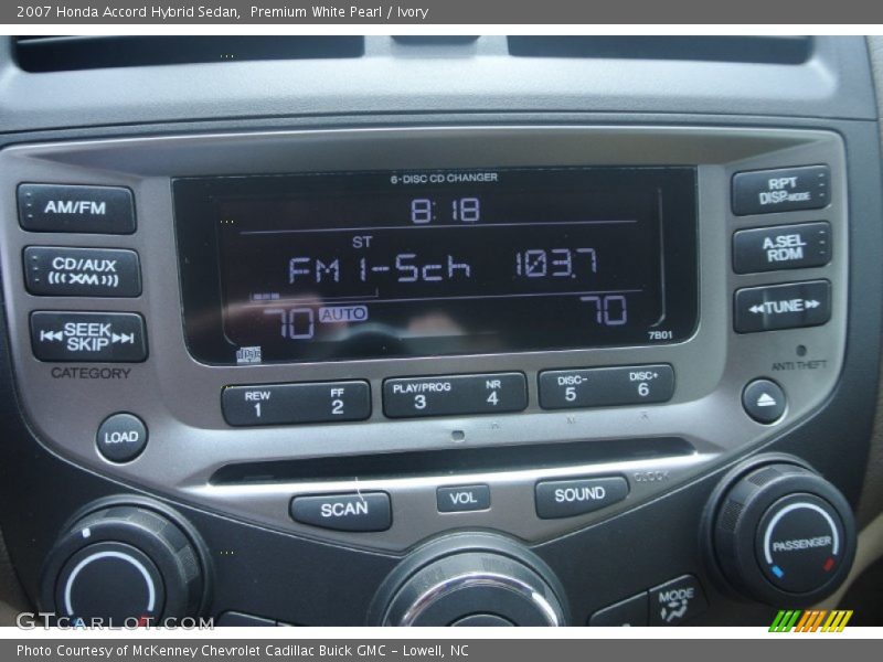 Premium White Pearl / Ivory 2007 Honda Accord Hybrid Sedan