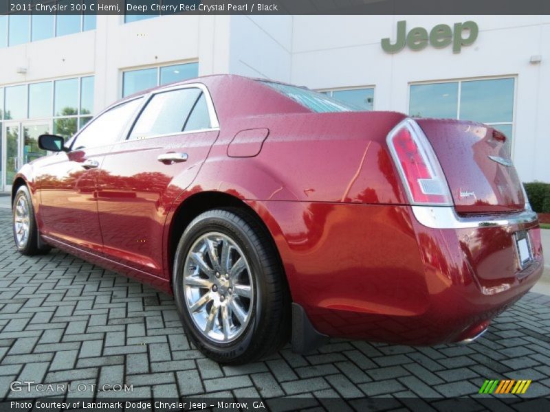 Deep Cherry Red Crystal Pearl / Black 2011 Chrysler 300 C Hemi