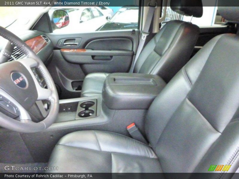 White Diamond Tintcoat / Ebony 2011 GMC Yukon SLT 4x4