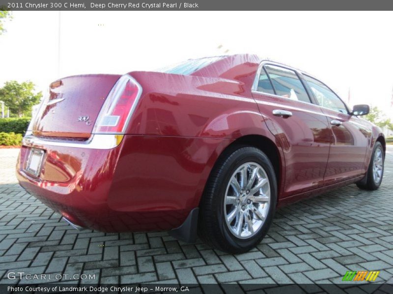 Deep Cherry Red Crystal Pearl / Black 2011 Chrysler 300 C Hemi