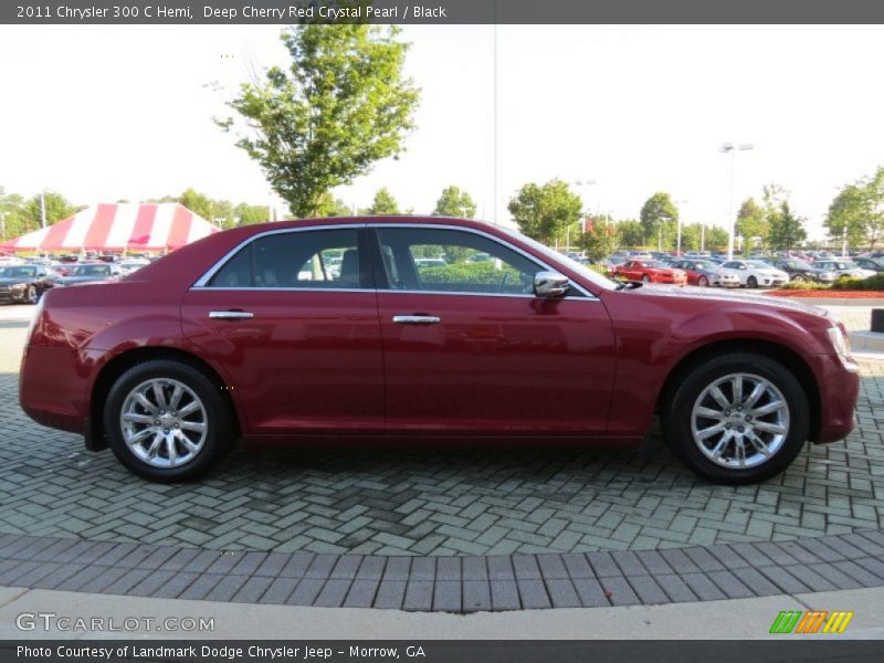 Deep Cherry Red Crystal Pearl / Black 2011 Chrysler 300 C Hemi