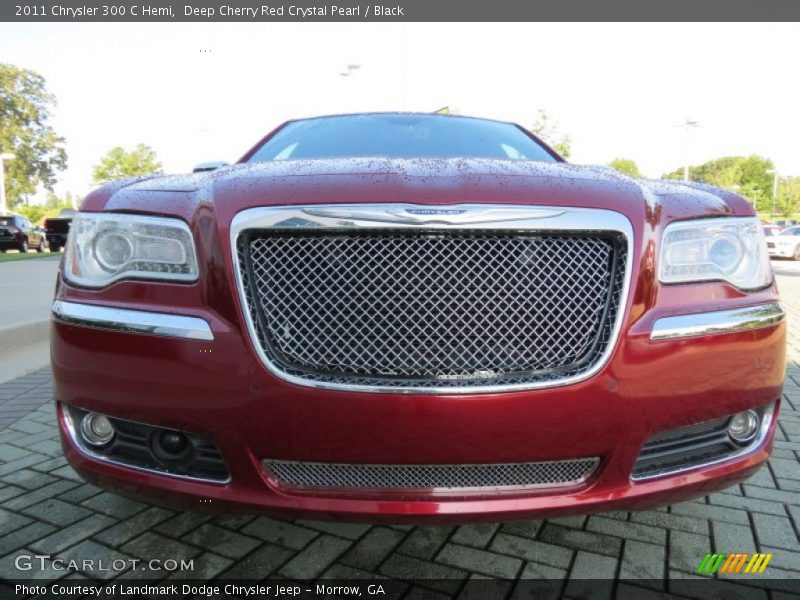 Deep Cherry Red Crystal Pearl / Black 2011 Chrysler 300 C Hemi