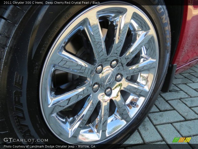Deep Cherry Red Crystal Pearl / Black 2011 Chrysler 300 C Hemi