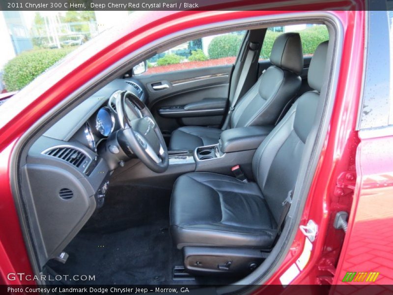 Deep Cherry Red Crystal Pearl / Black 2011 Chrysler 300 C Hemi