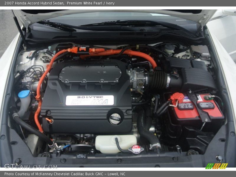 Premium White Pearl / Ivory 2007 Honda Accord Hybrid Sedan