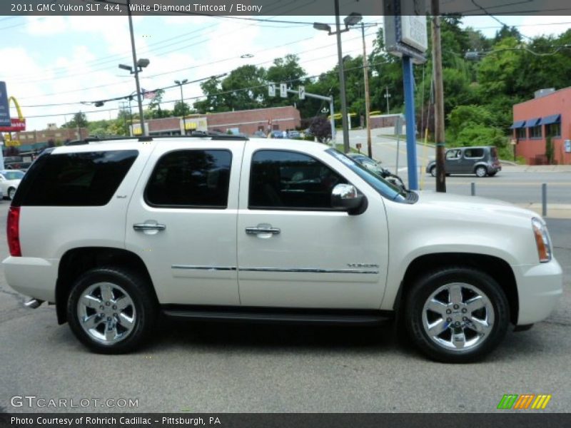 White Diamond Tintcoat / Ebony 2011 GMC Yukon SLT 4x4