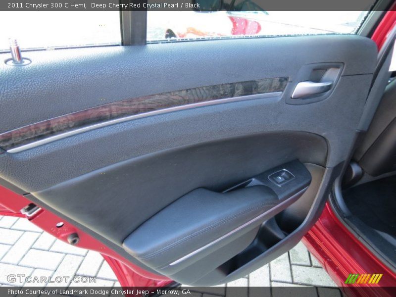 Deep Cherry Red Crystal Pearl / Black 2011 Chrysler 300 C Hemi