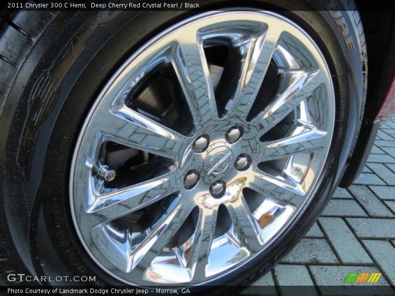 Deep Cherry Red Crystal Pearl / Black 2011 Chrysler 300 C Hemi