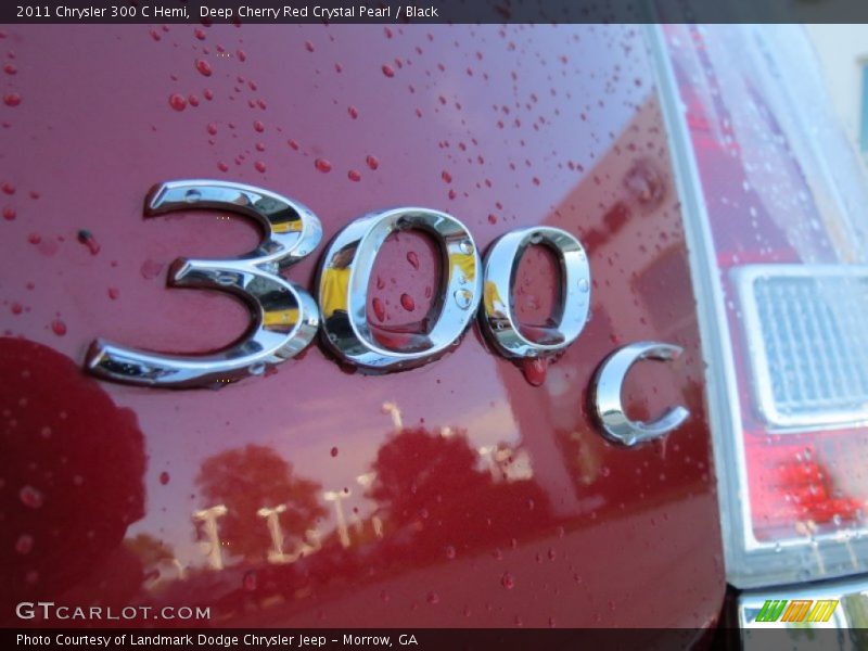 Deep Cherry Red Crystal Pearl / Black 2011 Chrysler 300 C Hemi