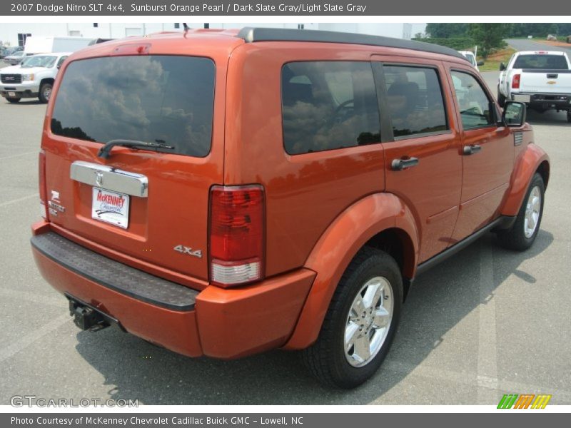 Sunburst Orange Pearl / Dark Slate Gray/Light Slate Gray 2007 Dodge Nitro SLT 4x4