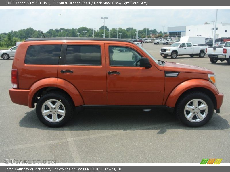 Sunburst Orange Pearl / Dark Slate Gray/Light Slate Gray 2007 Dodge Nitro SLT 4x4