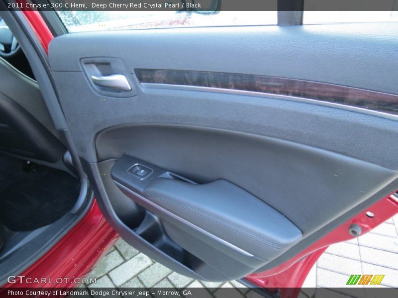 Deep Cherry Red Crystal Pearl / Black 2011 Chrysler 300 C Hemi