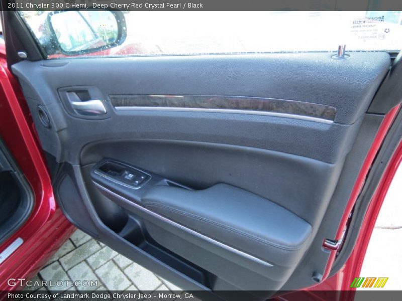 Deep Cherry Red Crystal Pearl / Black 2011 Chrysler 300 C Hemi
