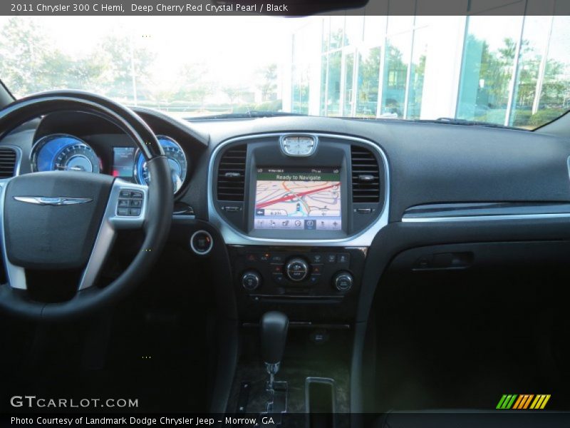 Deep Cherry Red Crystal Pearl / Black 2011 Chrysler 300 C Hemi