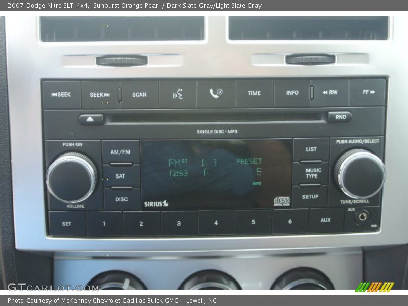 Sunburst Orange Pearl / Dark Slate Gray/Light Slate Gray 2007 Dodge Nitro SLT 4x4