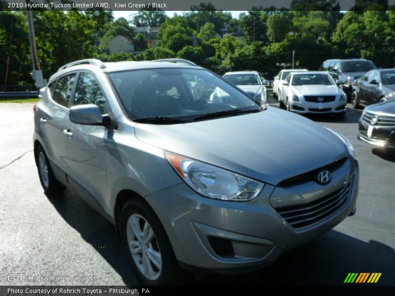Kiwi Green / Black 2010 Hyundai Tucson Limited AWD