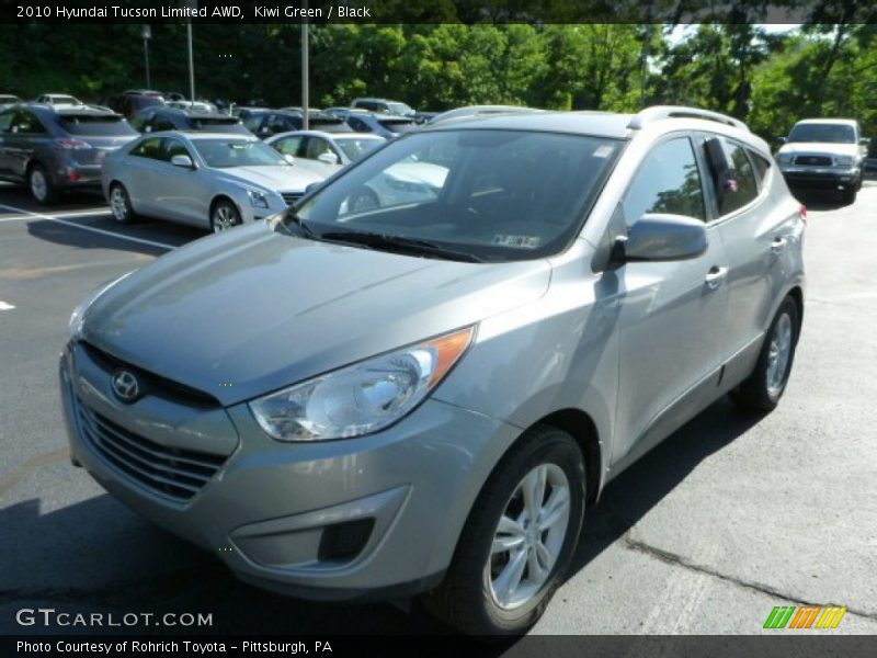 Kiwi Green / Black 2010 Hyundai Tucson Limited AWD