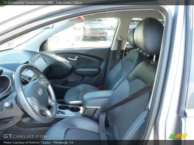 Kiwi Green / Black 2010 Hyundai Tucson Limited AWD