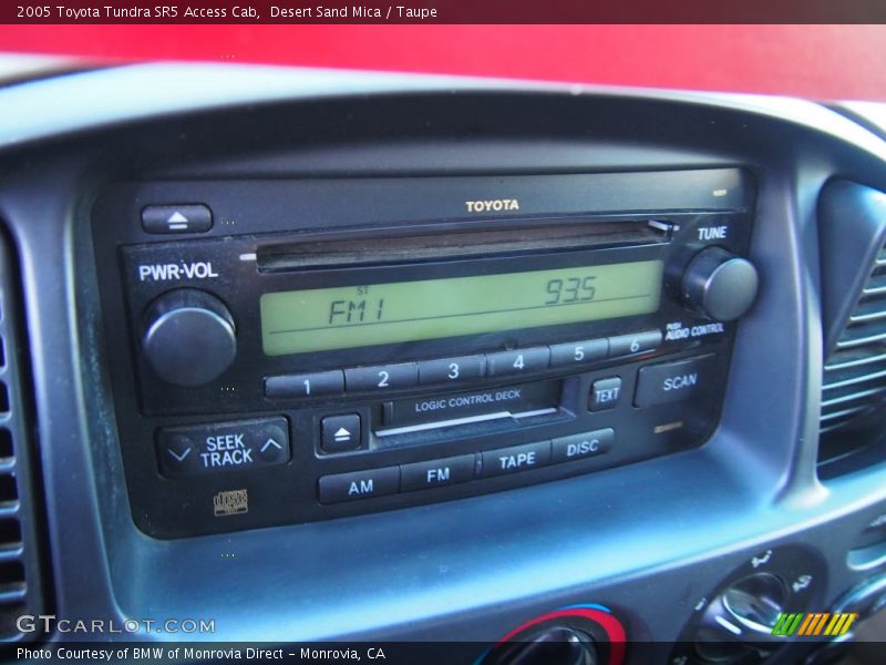 Audio System of 2005 Tundra SR5 Access Cab