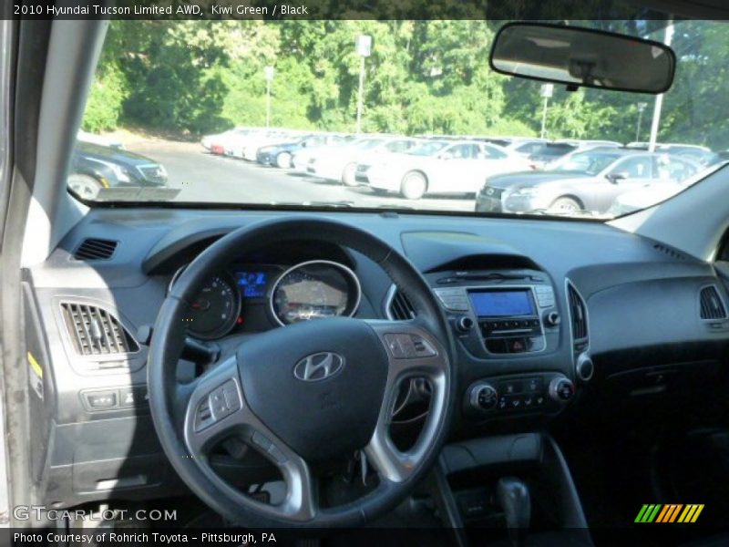 Kiwi Green / Black 2010 Hyundai Tucson Limited AWD