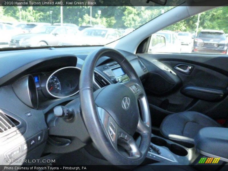 Kiwi Green / Black 2010 Hyundai Tucson Limited AWD