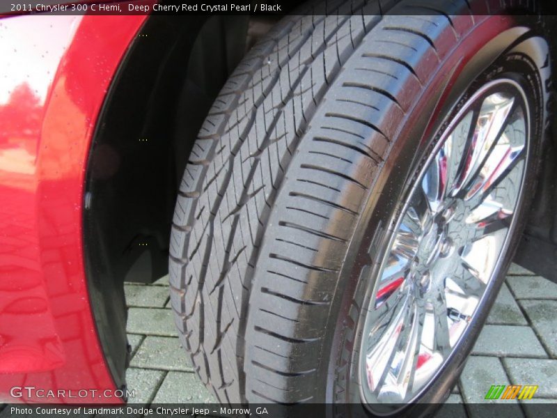Deep Cherry Red Crystal Pearl / Black 2011 Chrysler 300 C Hemi